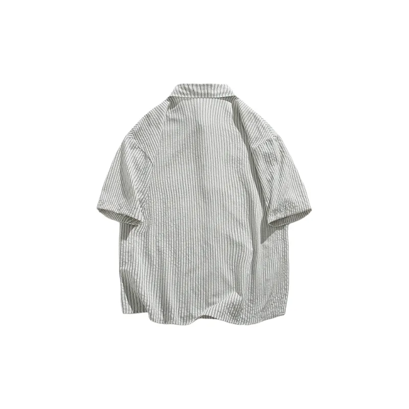 Fashion Casual Cotton Blended Fabric Shirt-4