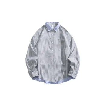 Simple Loose Cotton Blended Fabric Shirt