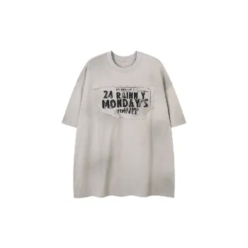 Trendy Washed 100% Cotton T-Shirt