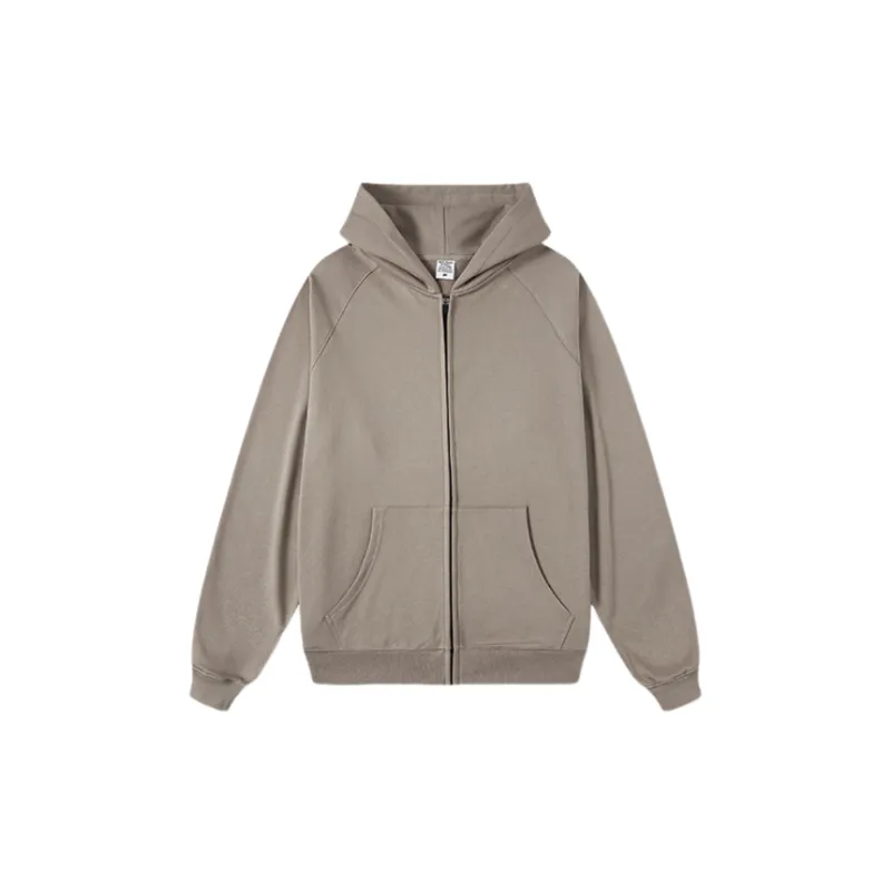 Loose Double Line Cardigan Heavy Sweatshirt-7