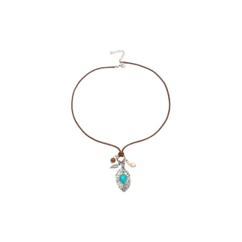 Turquoise Pendant Bohemian Shell Necklace