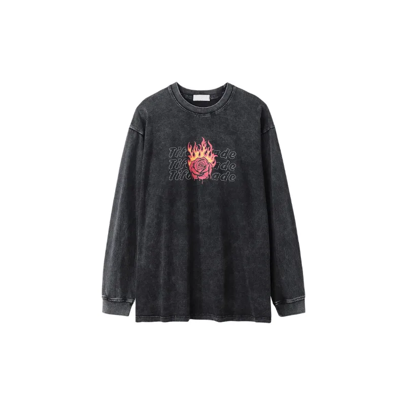 Casual Washed Cotton T Shirt Unisex-0