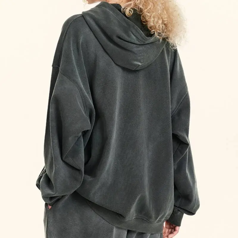 Fashion Washed Cotton Sweatshirt-7