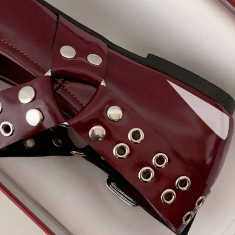 Retro Plain Mary Jane Shoes-4