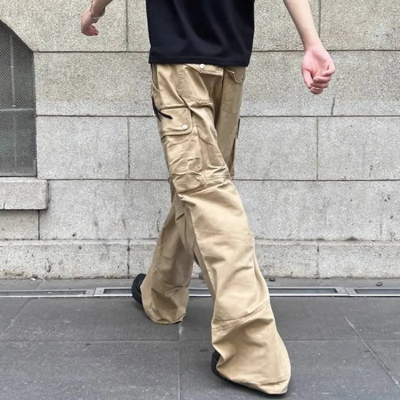 Fashionable Simple Cargo Pants-5