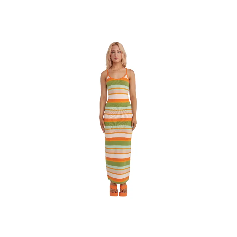Sexy Casual Polyester Slip Dress Women
