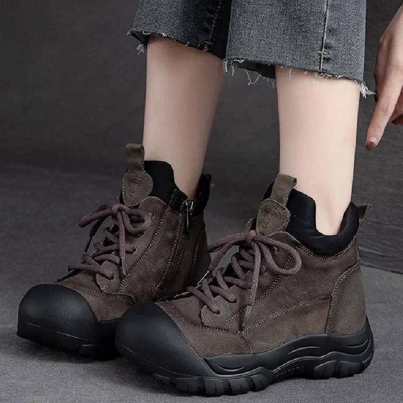 Zipper Casual Ankle Boots-4