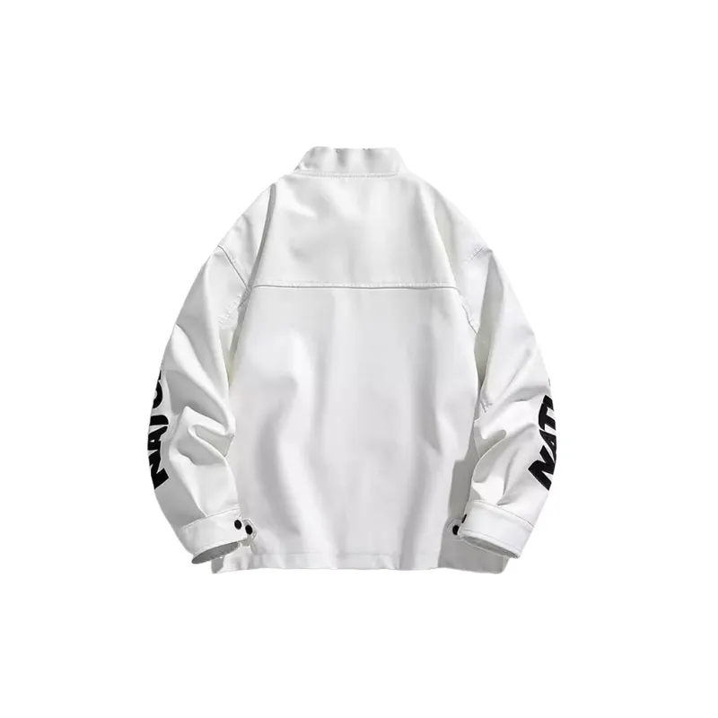 Basics Simple Artificial LeatherJacket-1