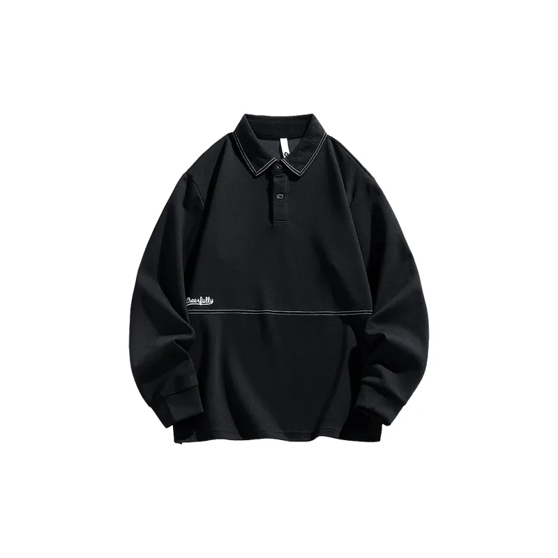 Loose Casual Cotton Polo-3