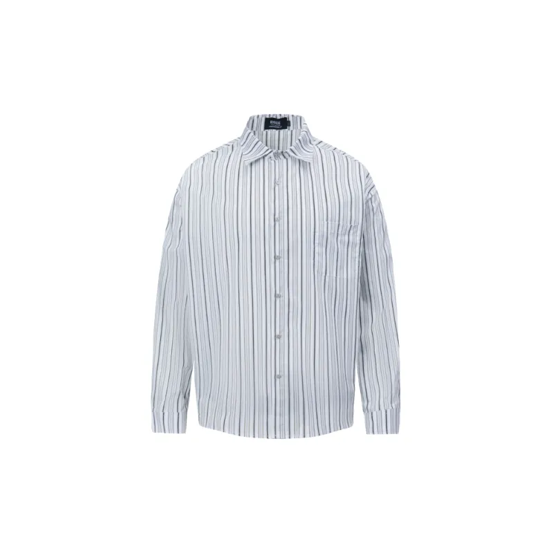 Retro Loose Combed Cotton Shirt-0