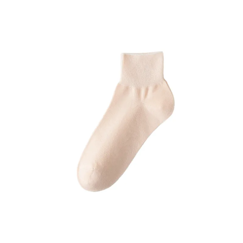 Casual Plain Polyester Mid Calf Sock-6