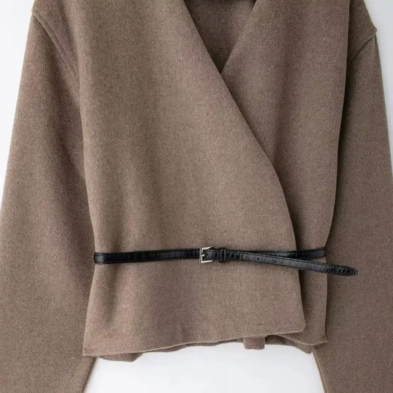 Casual Retro Loose Velvet Jacket Women-3