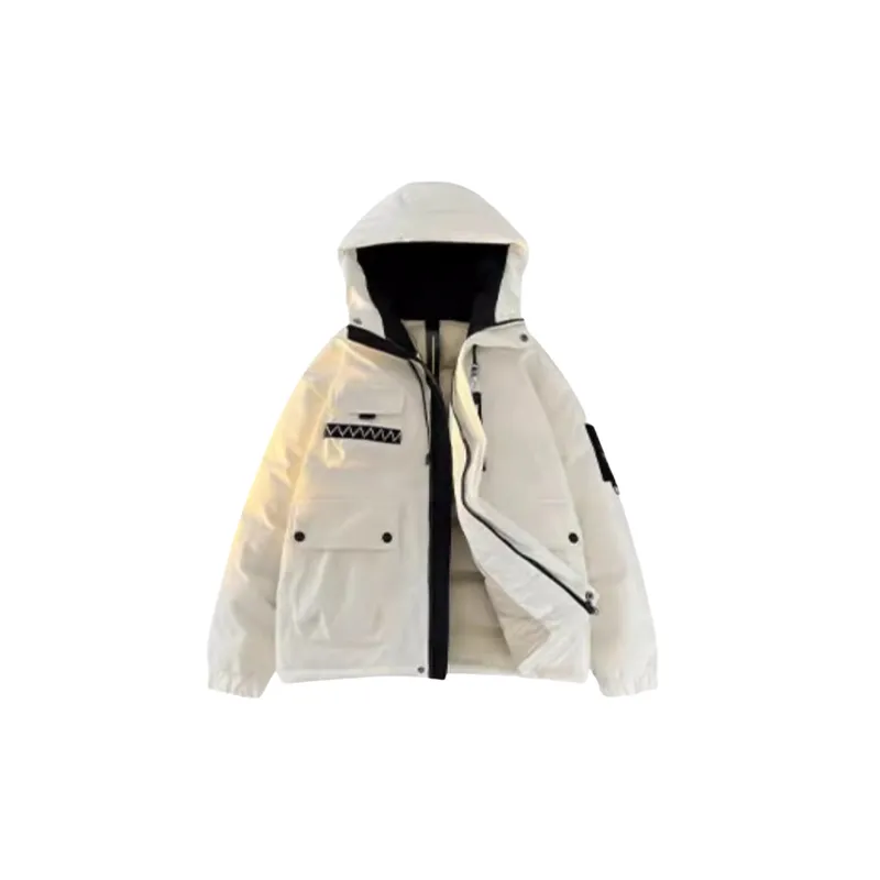 Loose Warming White Duck Down Jacket-0