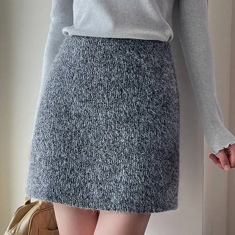 Elegant Loose Polyester Casual Skirt Women-8
