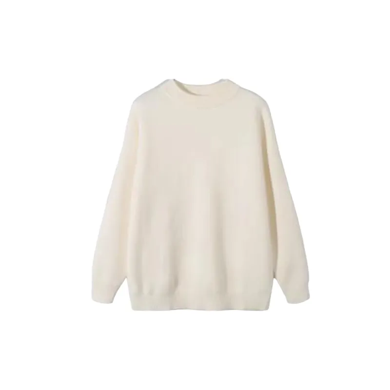 Fashionable Plain Polyester Sweater-10