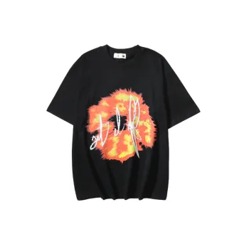 Casual Loose Cotton Blended Fabric T Shirt