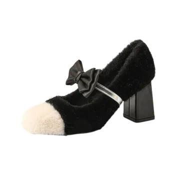 Fashionable Bow High Heels
