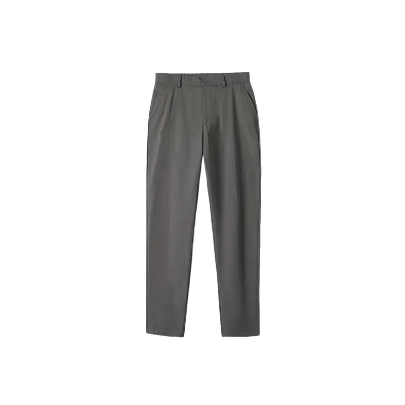 Retro Breathable Blended Synthetic Fabrics Casual Pants-1