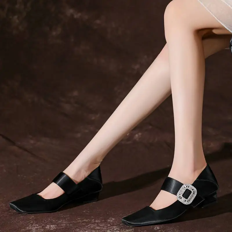 Fashionable Rhinestone Mary Jane Shoes-1
