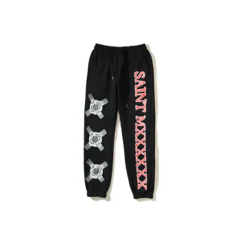 Trendy Retro Burst Eyeball Dressed Old Leg Casual Pants