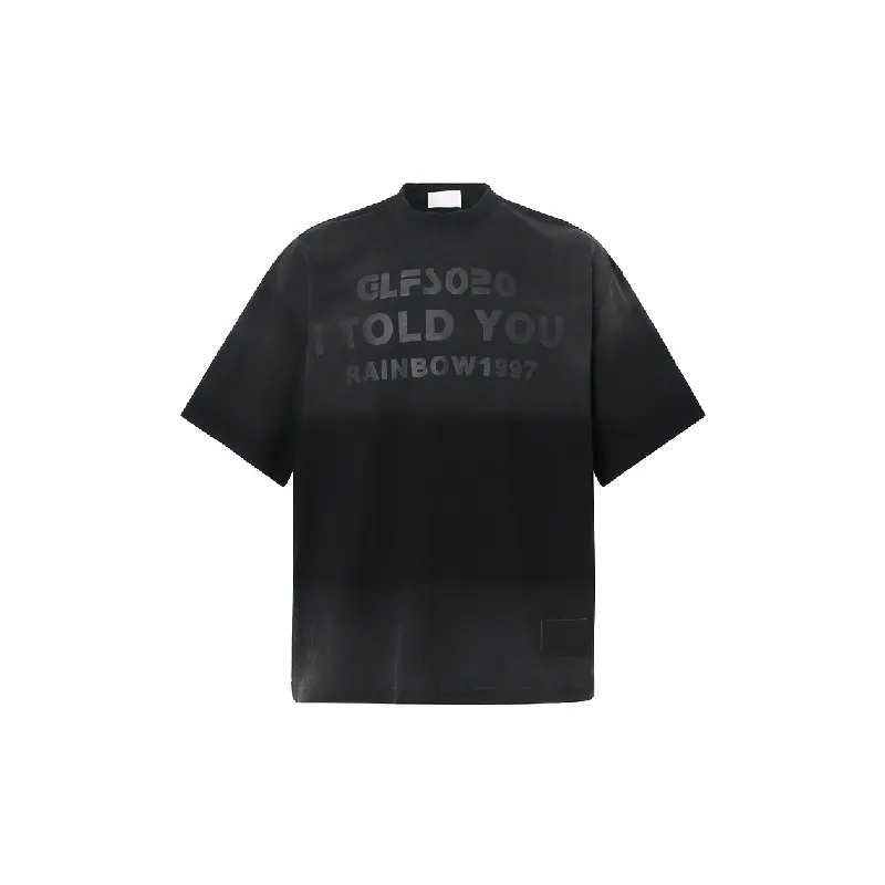 Retro Print 100% Cotton T Shirt-0