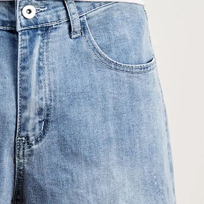Sporty Plain Jeans-2