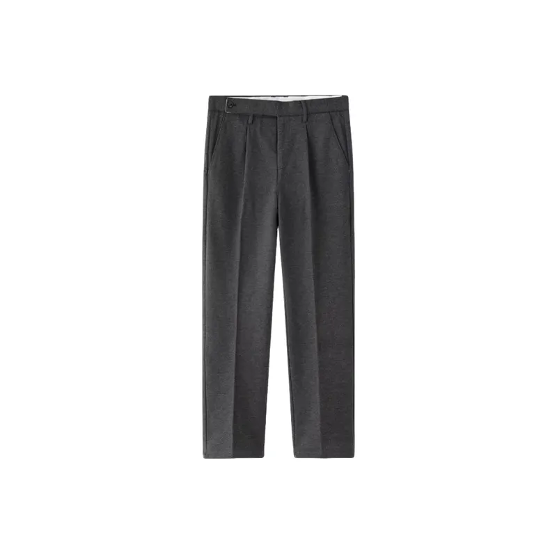 Simple Basics Woolen Fabric Suit Trousers-9