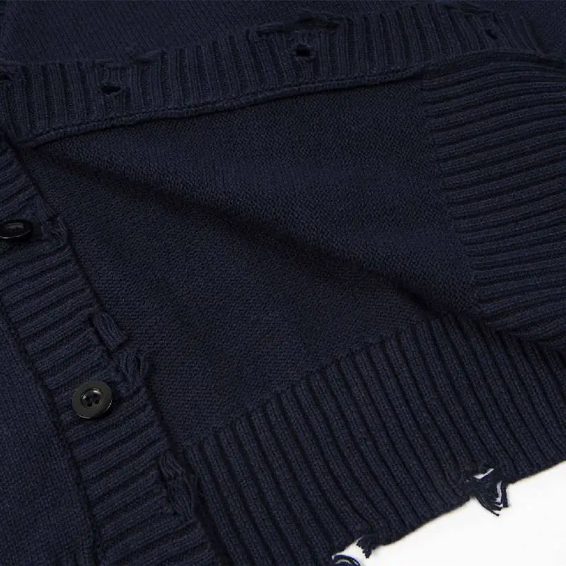 Casual Loose Cotton Blended Fabric Sweater-3