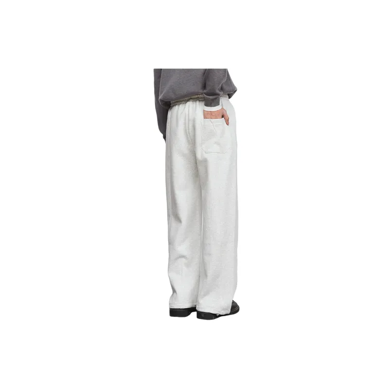 Basics Loose Cotton Blended Fabric Casual Pants-1