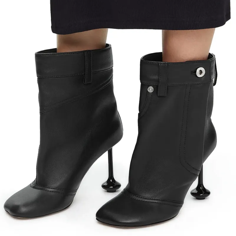 Fashionable Simple Ankle Boots-5
