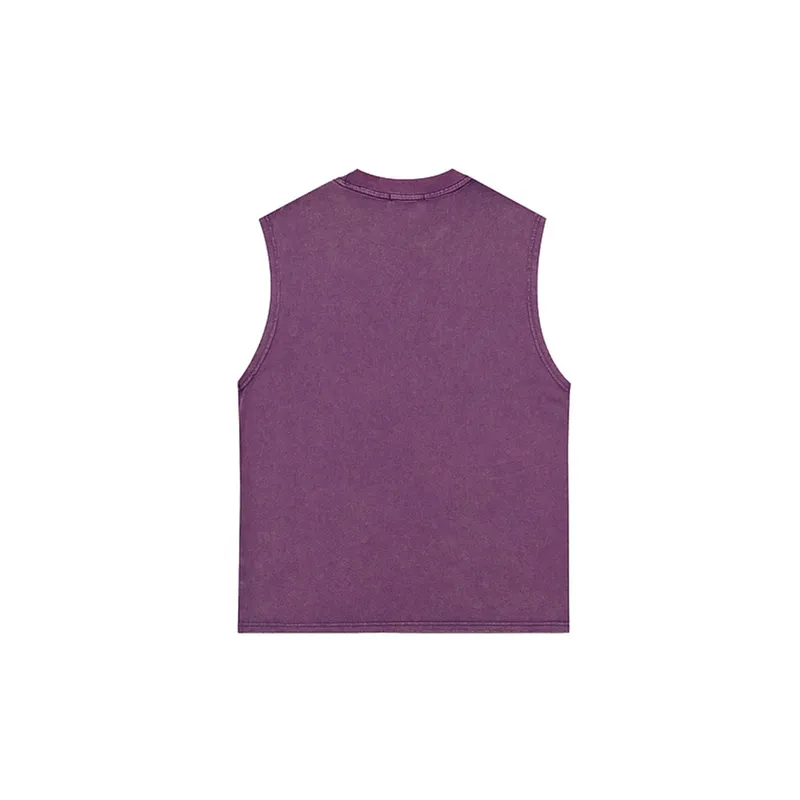Retro Old Washed Vest-1