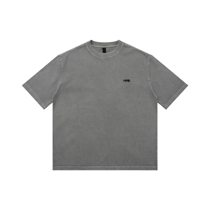 Casual Plain 100% Cotton T Shirt-1