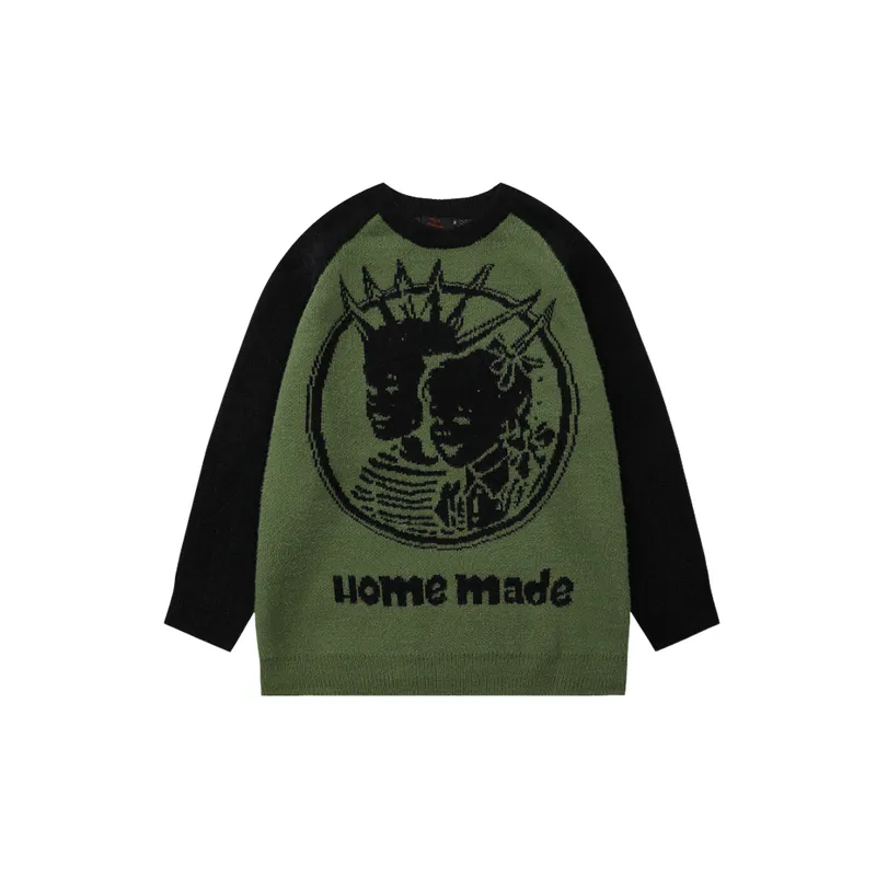 Street Loose Polyester Sweater-0