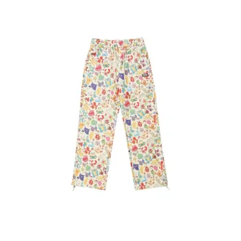 Retro Fun Full Print Cartoon Pants