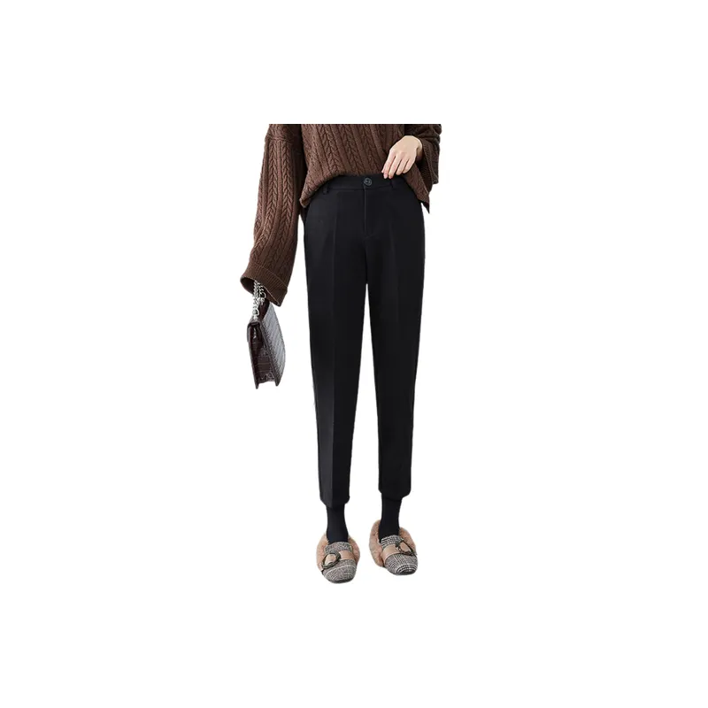Simple Maximum Comfort Cotton Suit Trousers Women-2