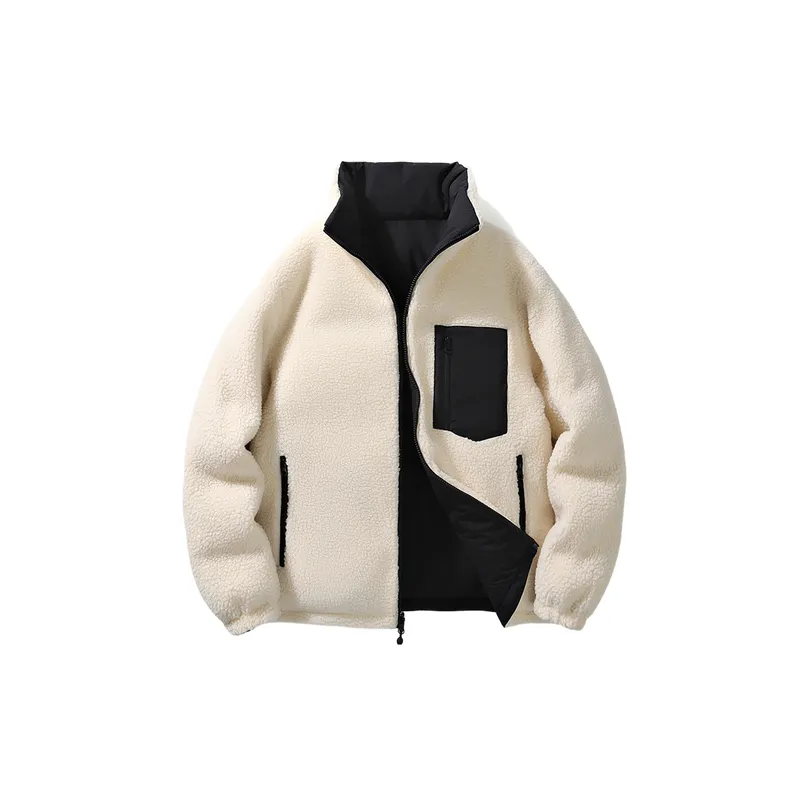 Simple Casual Blended Synthetic Fabrics Quilted Jacket-2