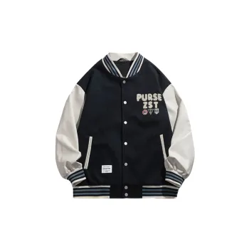 New Loose Casual Stitching Baseball Suit