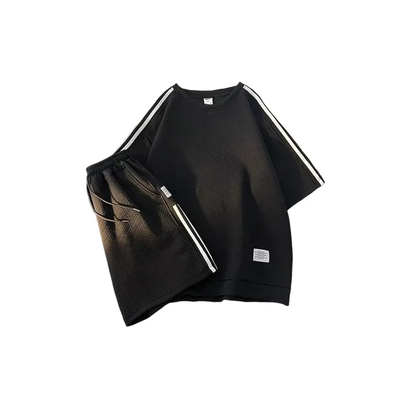 Loose Shirt And Trendy Short Set-0