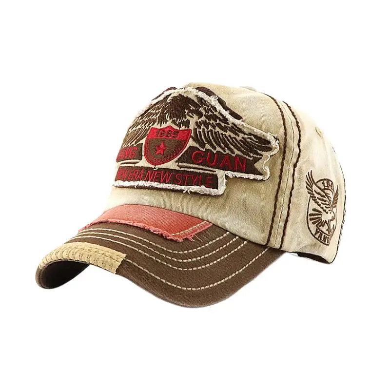 Embroidery Washed Peaked Cap-5
