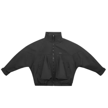 Fashionable Loose Blended Synthetic Fabrics Quilted Jacket