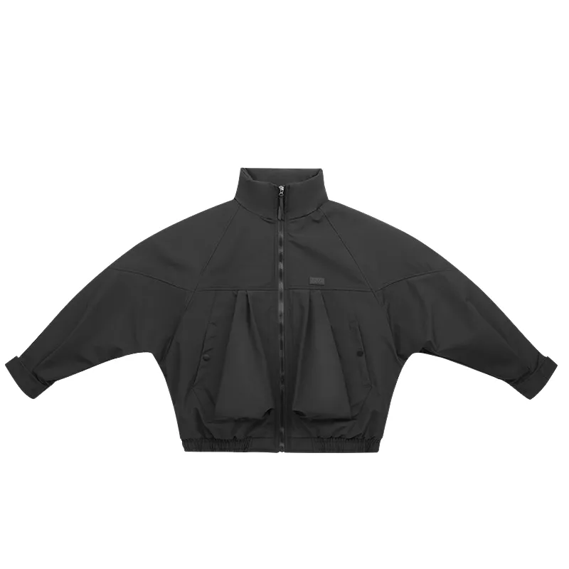 Fashionable Loose Blended Synthetic Fabrics Quilted Jacket-2