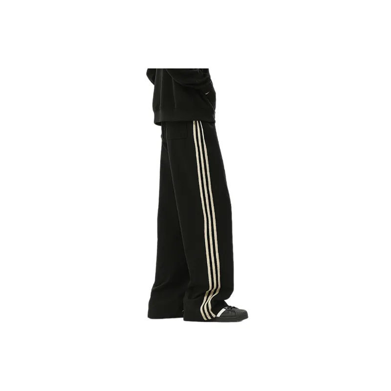 Sporty Loose Cotton Casual Pants-1