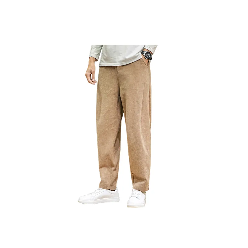 Plain Loose Casual Pants-2