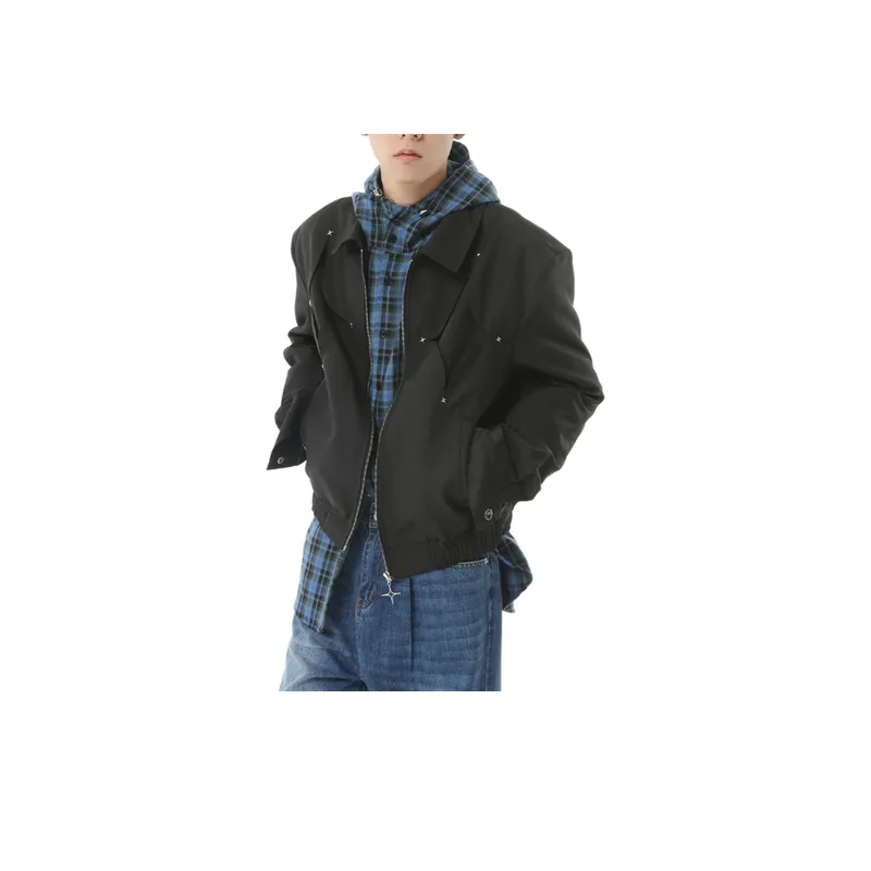 New Arrival Short Personality Baseball Jacket-3