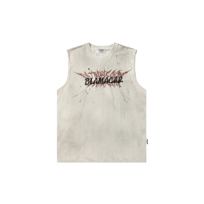 Casual Embroidered Cotton Vest-2