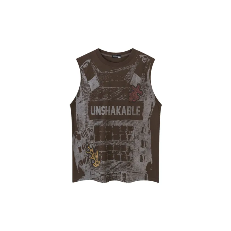 Trendy Printed Sleeveless Vest-2