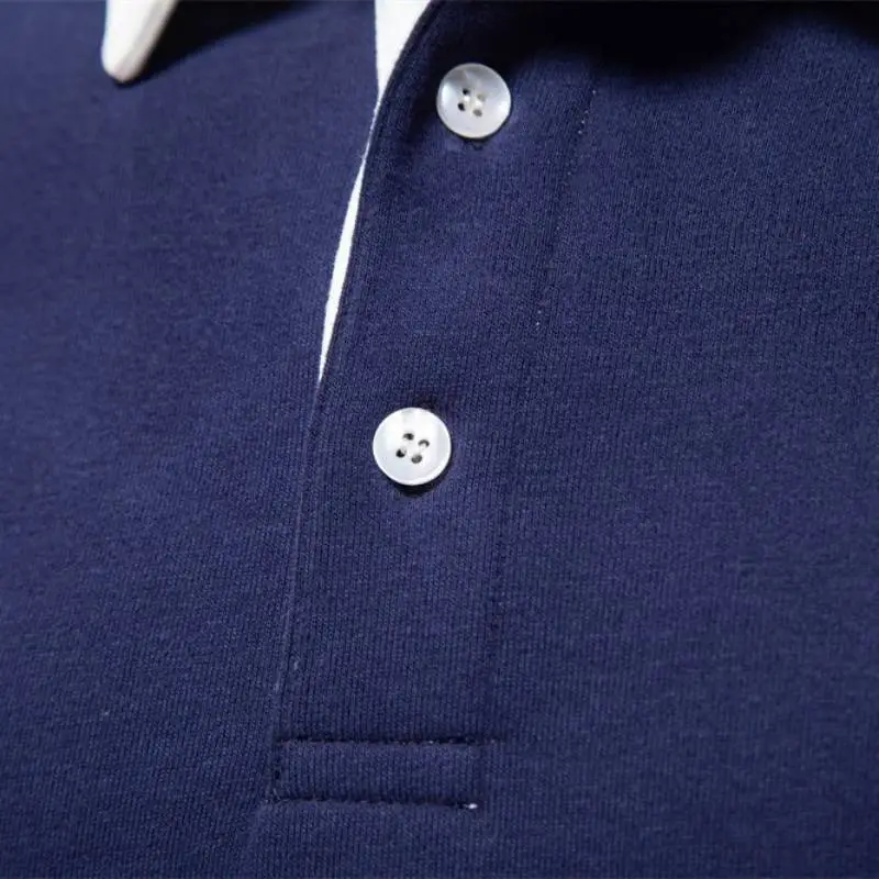 Casual Long Sleeve Polo-4