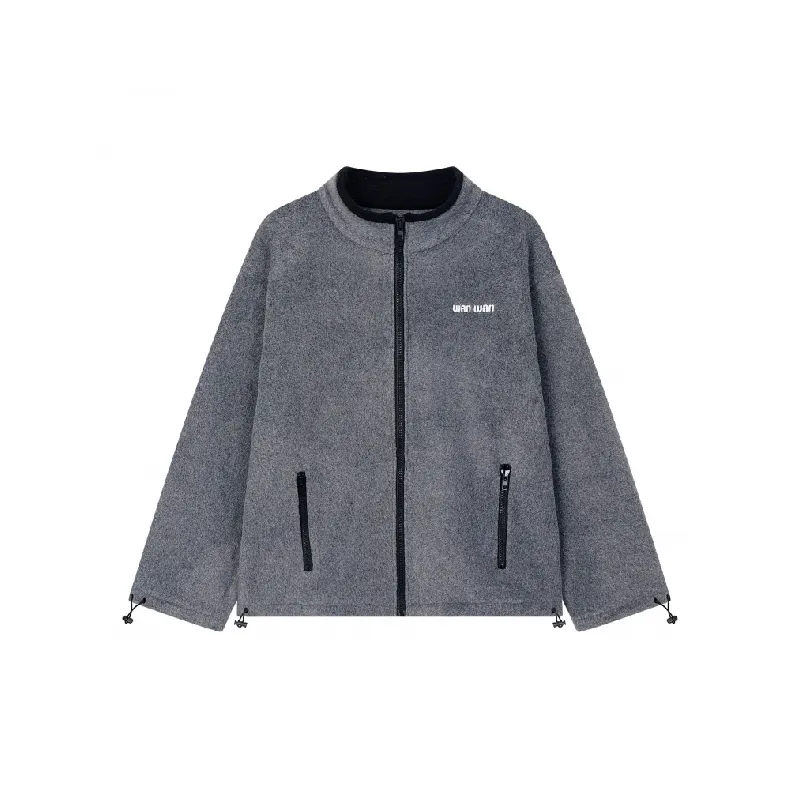 Zipper Loose Cotton Jacket-0