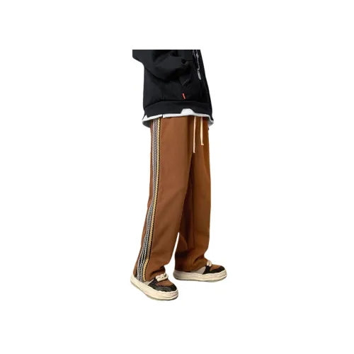 Casual Loose Zipper Woolen Trousers