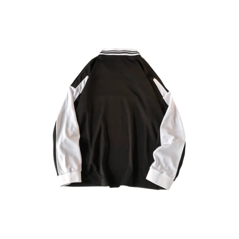 Contrast Color Breathable Polyester Polo-1